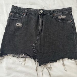 BDG Grey Denim Mini Skirt XL